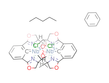(S,S)-[2,6-bis(4'-isopropyl-2'-oxazolinyl)phenyl]niobium(V) dichloride oxide dimer*(benzene)*(pentane)