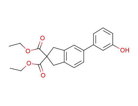 diethyl 5-(3-hydroxyphenyl)-1H-indene-2,2(3H)-dicarboxylate