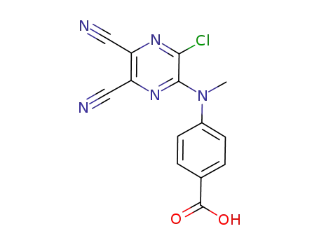 4-[(3-chloro-5,6-dicyanopyrazin-2-yl)methylamino]benzoic acid