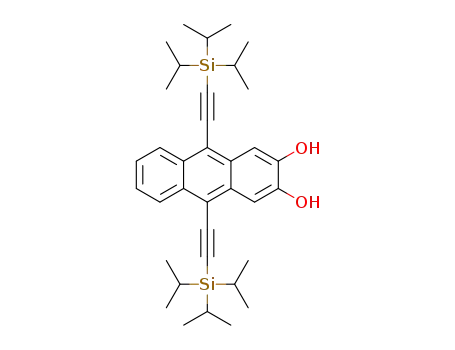 9,10-bis((triisopropylsilyl)ethynyl)anthracene-2,3-diol