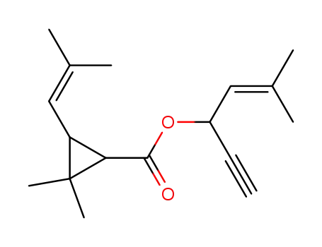 2,2-Dimethyl-3-(2-methyl-propenyl)-cyclopropanecarboxylic acid 1-ethynyl-3-methyl-but-2-enyl ester