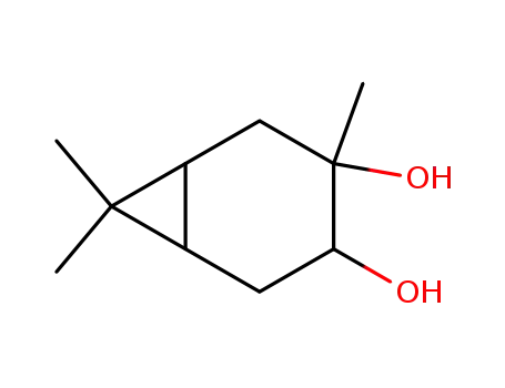 Molecular Structure of 57526-47-3 (3,7,7-trimethylbicyclo[4.1.0]heptane-3,4-diol)