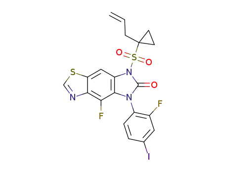7-((1-allylcyclopropyl)sulfonyl)-4-fluoro-5-(2-fluoro-4-iodophenyl)-5H-imidazo[4',5':4,5]benzo[1,2-d]thiazol-6(7H)-one