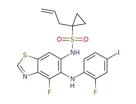 1-allyl-N-(4-fluoro-5-((2-fluoro-4-iodophenyl)amino)benzo[d]thiazol-6-yl)cyclopropane-1-sulfonamide