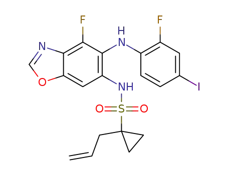 1-allyl-N-(4-fluoro-5-((2-fluoro-4-iodophenyl)amino)benzo[d]oxazol-6-yl)cyclopropane-1-sulfonamide