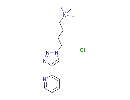 1-[N,N’,N’’-trimethyl-(4-butyl)ammonium]-4-(2-pyridyl)-1H-1,2,3-triazolechloride