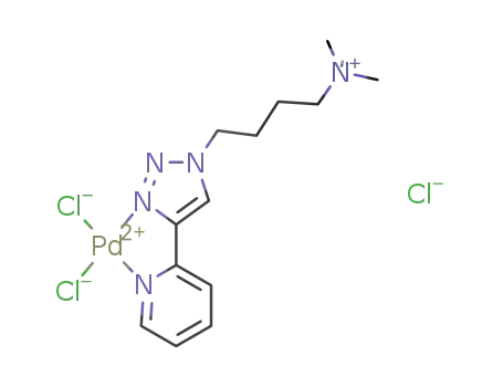 [palladium(II) 1-(4-N,N’,N’’-trimethylbutylammonium)-4-(2-pyridyl)-1H-1,2,3-triazoledichloride]chloride