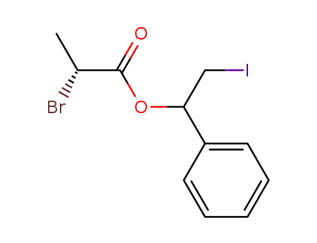 2-iodo-1-phenylethyl (2R)-2-bromopropanoate