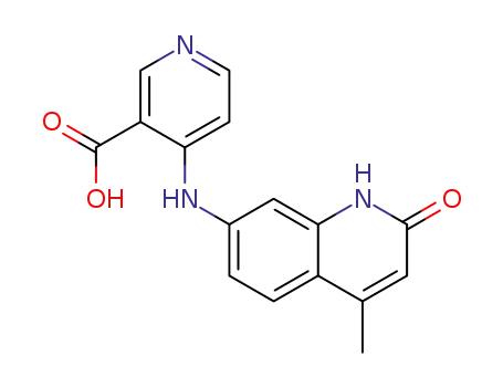 4-((4-methyl-2-oxo-1,2-dihydroquinolin-7-yl)amino)nicotinic acid