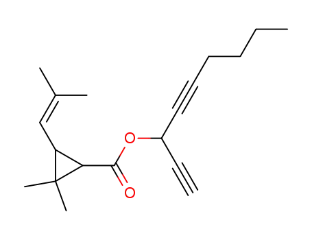 2,2-Dimethyl-3-(2-methyl-propenyl)-cyclopropanecarboxylic acid 1-ethynyl-hept-2-ynyl ester