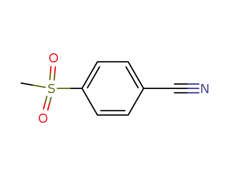 Molecular Structure of 22821-76-7 (4-(METHYLSULFONYL)BENZONITRILE)