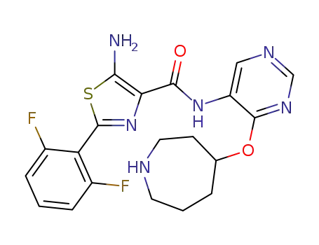 5-amino-N-(4-(azepan-4-yloxy)pyrimidin-5-yl)-2-(2,6-difluorophenyl)thiazole-4-carboxamide