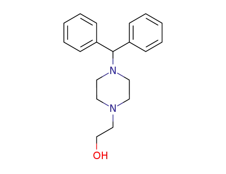 Molecular Structure of 10527-64-7 (2-(4-benzhydrylpiperazin-1-yl)ethanol)