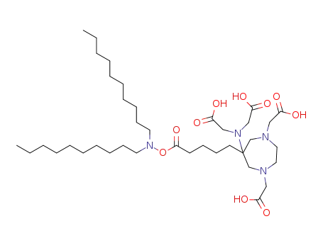 6-[bis[(carboxymethyl)]amino]-6-[5-(didecylamino)-5-oxopent-1-yl]-tetrahydro-1H-1,4-diazepine-1,4(5H)-diacetic acid