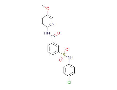 3-(N-(4-chlorophenyl)sulfamoyl)-N-(5-methoxypyridin-2-yl)benzamide