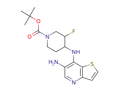 tert-butyl 4-[(6-aminothieno[3,2-b]pyridin-7-yl)amino]-3-fluoropiperidine-1-carboxylate