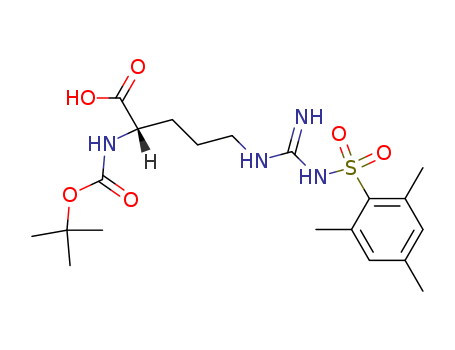 L-Ornithine, N<sup>2</sup>-[(1,1-dimethylethoxy)carbonyl]-N<sup>5</sup>-[imino[[(2,4,6-trimethylphenyl)sulfonyl]amino]methyl]-
