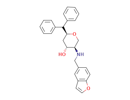 (2S,4R,5R)-2-benzhydryl-5-((benzofuran-5-ylmethyl)amino)tetrahydro-2H-pyran-4-ol