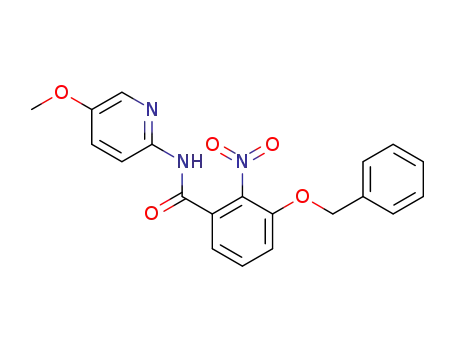3-benzyloxy-N-(5-methoxy-2-pyridyl)-2-nitrobenzamide