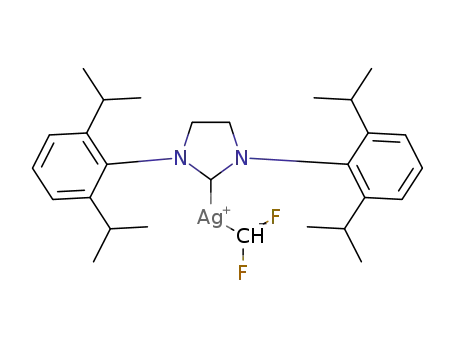 (1,3-bis(2,6-diisopropylphenyl)imidazolidin-2-yl)(difluoromethyl)silver