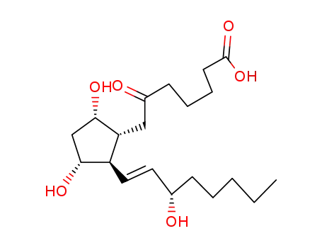 7-[(1R,2R,3R,5S)-3,5-Dihydroxy-2-((E)-(S)-3-hydroxy-oct-1-enyl)-cyclopentyl]-6-oxo-heptanoic acid