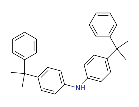 10081-67-1,Bis[4-(2-phenyl-2-propyl)phenyl]amine,Diphenylamine,4,4'-bis(a,a-dimethylbenzyl)- (7CI,8CI);4,4'-Bis(dimethylbenzyl)diphenylamine;4,4'-Bis(a,a-dimethylbenzyl)diphenylamine;4,4'-Bis(a,a'-dimethylbenzyl)diphenylamine;4-(1-Methyl-1-phenylethyl)-N-[4-(1-methyl-1-phenylethyl)phenyl]aniline;4-(1-Methyl-1-phenylethyl)-N-[4-(1-methyl-1-phenylethyl)phenyl]benzenamine;AO445;Antioxidant 445;Bis(p-cumylphenyl)amine;Bis(phenylisopropylidene)-4,4'-diphenylamine;KY 405;MD 40 (antioxidant);Naugalube AMS;Naugard 445;Nocrac CD;Nonflex DCD;Permanax 49;Permanax 49HV;RDZ;4, 4'-Bis (Alpha, Alpha-Dimethylbenzyl) Diphenylamine;