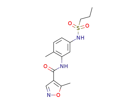 5-methylisoxazole-4-carboxylic acid [2-methyl-5-(propane-1-sulfonylamino)phenyl]amide