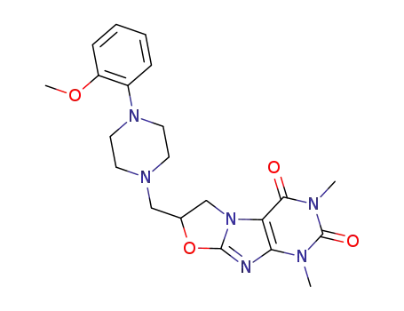 7-[4-(-2'-methoxyphenyl)-piperazin-1-yl-methylene]-1,3-dimethyl-6,7-dihydro-1,3-oxazolo[2,3-f]-purine-2,4-(1H,3H)-dione