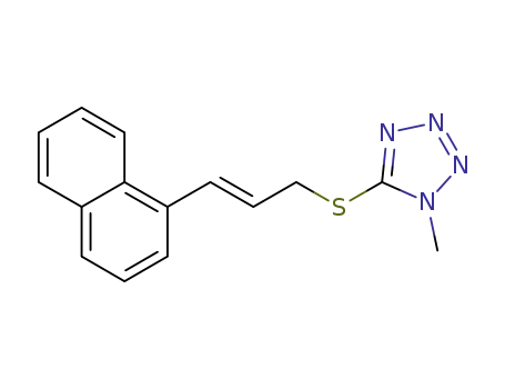 (E)-1-methyl-5-(3-(naphthalen-1-yl)allylthio)-1H-tetrazole
