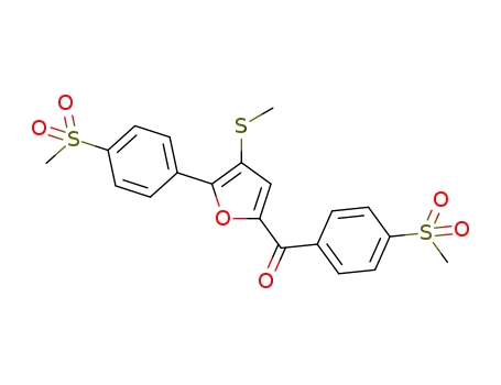 (4-(methylsulfonyl)phenyl)(5-(4-(methylsulfonyl)phenyl)-4-(methylthio)furan-2-yl)methanone
