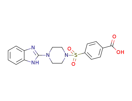 4-[4(1H-benzimidazol-2-yl)-piperazin-1-sulfonyl]benzoic acid
