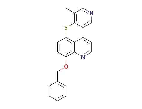 8-benzyloxy-5-[(3-methyl-4-pyridyl)sulfanyl]quinoline