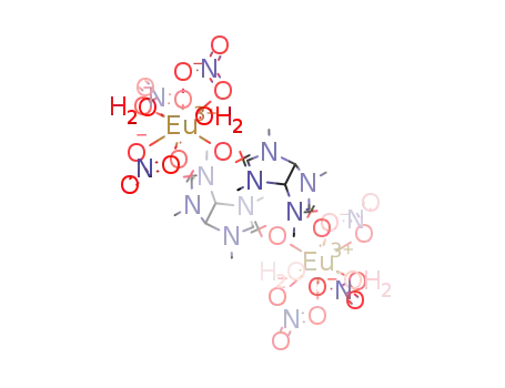 [Eu(2,4,6,8-tetramethyl-2,4,6,8-tetraazabicyclo(3.3.0)octane-3,7-dione)(H2O)2(nitrate)3]2