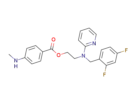 2-[(2,4-difluorobenzyl)(pyridin-2-yl)amino]ethyl 4-(methylamino)benzoate