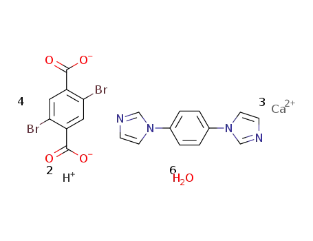 (H2-dib)[Ca3(dbt)4(H2O)4·2H2O]n