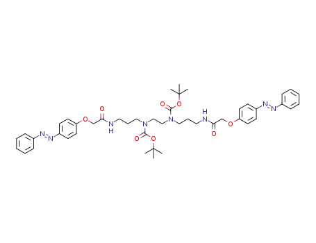 di-tert-butyl ethane-1,2-diylbis((3-(2-(4-((E)-phenyldiazenyl)phenoxy)acetamido)propyl)carbamate)