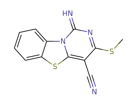 3-(methylthio)-1-imino-pyrido[6,1-a]benzothiazol-4-carbonitrile