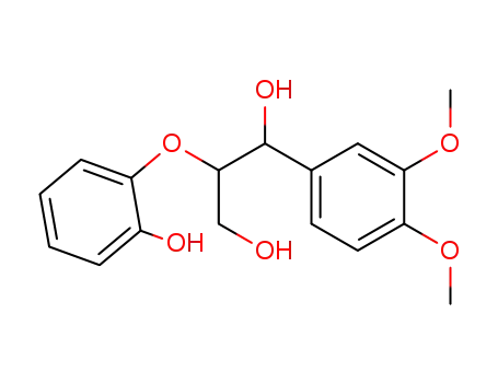 2-(2-Hydroxy-phenoxy)-1-(3,4-dimethoxyphenyl)-propandiol-(1,3)