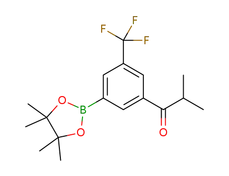 2-methyl-1-[3-(4,4,5,5-tetramethyl-1,3,2-dioxaborolan-2-yl)-5-(trifluoromethyl)phenyl]propan-1-one