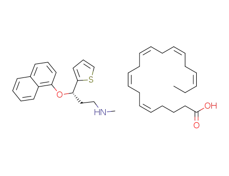 (S)-N-methyl-3-(naphthalen-1-yloxy)-3-(thiophen-2-yl) propan-1-aminium (5Z,8Z,11Z,14Z,17Z)-icosa-5,8,11,14,17-pentaenoate
