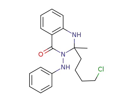 2-(4-chlorobutyl)-2-methyl-3-(phenylamino)-2,3-dihydroquinazolin-4(1H)-one