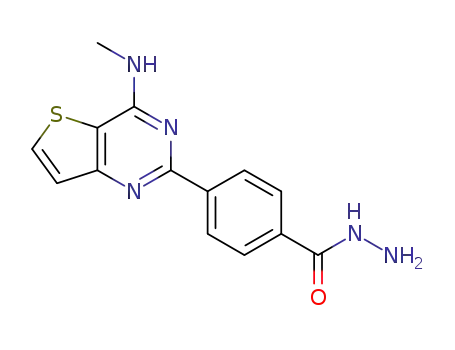4-{4-(methylamino)thieno[3,2-d]pyrimidin-2-yl}benzohydrazide