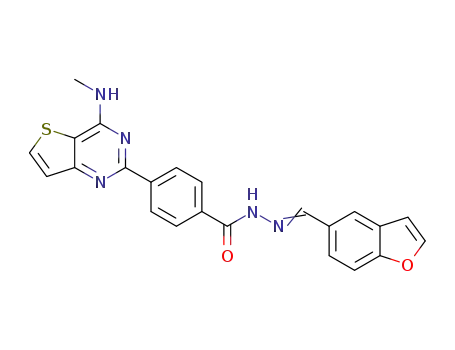 N'-[(benzofuran-5-yl)methylene]-4-{4-(methylamino)thieno[3,2-d]pyrimidin-2-yl}benzohydrazide