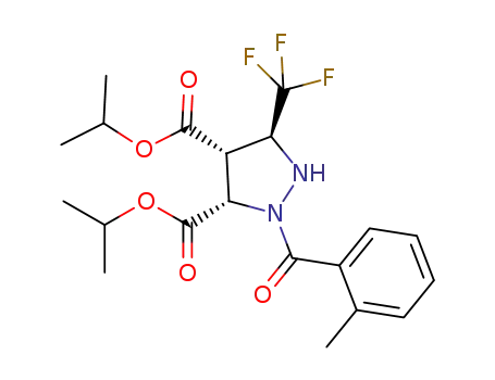 diisopropyl 3,4-cis-2-(2-methylbenzoyl)-5-(trifluoromethyl)pyrazolidine-3,4-dicarboxylate