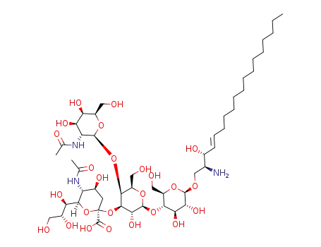 2-acetamido-2-deoxy-β-D-galactopyranosyl-(1→4)-(5-acetamido-3,5-dideoxy-D-glycero-α-D-galacto-2-nonulopyranosylonic acid)-(2→3)-β-D-galactopyranosyl-(1→4)-β-D-glucopyranosyl-(1→1)-(2S,3R,4E)-2-amino-4-octadecene-1,3-diol