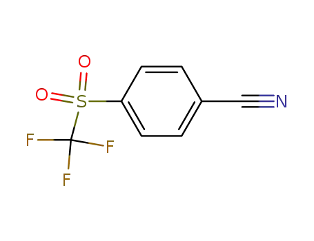 Molecular Structure of 312-21-0 (4-(TRIFLUOROMETHYLSULFONYL)BENZONITRILE)