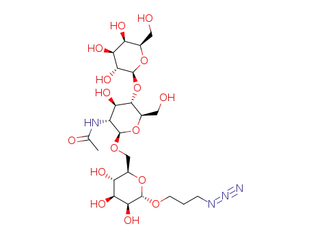 3-azidopropyl β-D-galactopyranosyl-(1→4)-2-acetamido-2-deoxy-β-D-glucopyranosyl-(1→6)-α-D-mannopyranoside