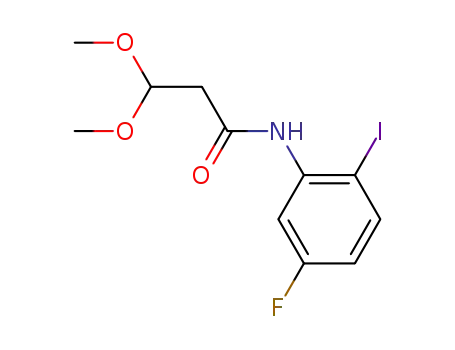 N-(5-fluoro-2-iodophenyl)-3,3-dimethoxypropanamide