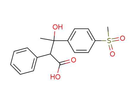 3-hydroxy-3-(4-methanesulfonyl-phenyl)-2-phenyl-butyric acid