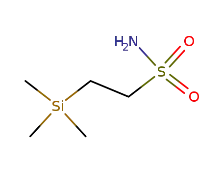 Molecular Structure of 125486-96-6 (2-(TRIMETHYLSILYL)ETHANESULFONAMIDE, 90%)